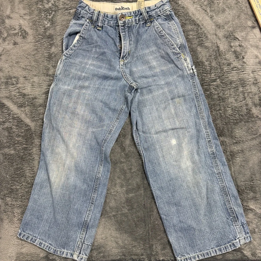 OshKosh Carpenter Jeans‎ Boys 8S Blue Denim Slim Fit